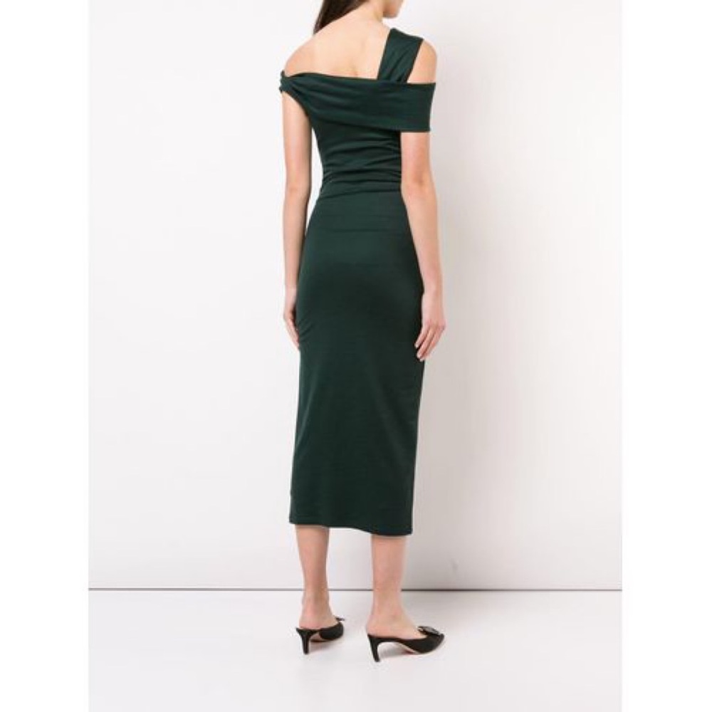 NWT Diane Von Furstenberg Bently Wool Dress Hunter - Picture 3 of 12